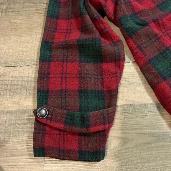 The Limited Wool Blend Button Down Jacket Womens Medium Plaid - Picture 3 of 7
